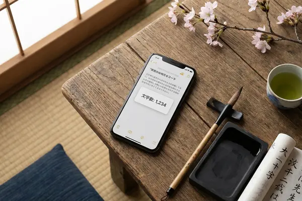iPhoneで文字数をカウントする方法
